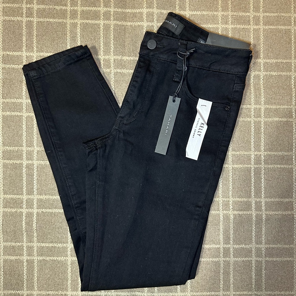 Tahari Black Classic Skinny Jeans